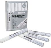 Маркер LEKON Profi c нитроэмалью цвет: белый. Корея (12 шт)